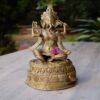 2021_1216_18144700 Dokra Statue of Lord Ganesha - Large Size in sitting position