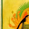 Kalighat Patachitra Ganesh Janani Durga Painting Pattachitra