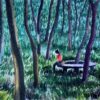 Waiting in the woods Painting idea 4 Original watercolour painting - Waiting in the woods
