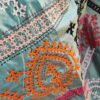 Gujrati stitch on Bishnupur katan silk saree multi coloured (5) Gujrati stitch onBishnupur katan silk saree multi coloured