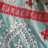 Gujrati stitch on Bishnupur katan silk saree multi coloured (6) Gujrati stitch onBishnupur katan silk saree multi coloured