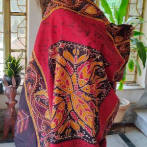 Hand Batik Wax 100% Cotton Saree