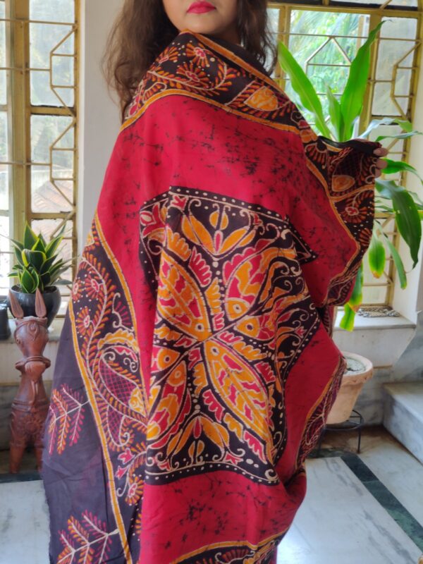 Hand Batik Wax 100% Cotton Saree