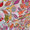 Katha stitch on white Bishnupur katan silk multi coloured (2) Katha Stitch On White Bishnupur Katan Silk