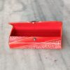 Orange leather spectacle case for both men and women