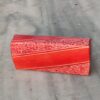Orange leather spectacle case for both men and women