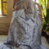 hand batik and katha stitch on Bishnupuri katan silk (2) Exclusive katha stitch and hand batik bishnupur katan silk