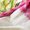 Authentic Jamdani Saree from Bangladesh - white and pink