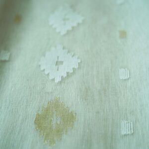 Authentic Jamdani Saree from Bangladesh - Off-white