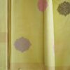 GREEN TANGAIL SAREE WITH BROWN PAAR 100% Cotton