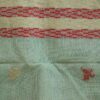 WhatsApp Image 2024-04-03 at 6.14.31 PM (1) SEA GREEN TANGAIL SAREE WITH RED AND GOLDEN PAAR. 100% Cotton .