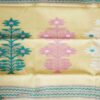 WhatsApp Image 2024-04-03 at 6.14.33 PM OFF WHITE TANGAIL SAREE WITH RED AND BLUE PAAR. 100% Cotton .