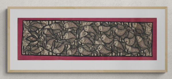 Authentic Fish Scroll Pattachitra (Variant ) – 1 pcs