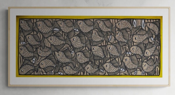 Authentic Fish Scroll Pattachitra – 1 pcs
