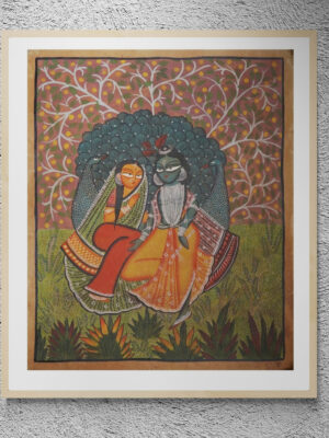 Authentic Pattachitra Radha Krishna Painting