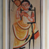 AUTHENTIC PATACHITRA PAINTING LADY WITH HATHPAKHA 100% HAND PAINTED