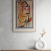 AUTHENTIC PATACHITRA PAINTING LADY WITH HATHPAKHA 100% HAND PAINTED