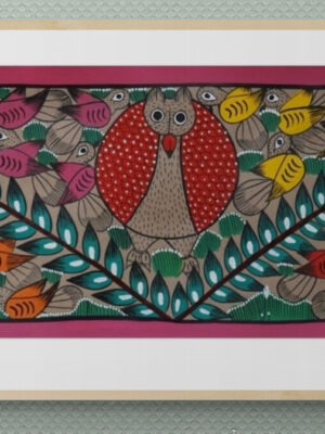 Pattachitra Scroll Forest Life