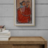 AUTHENTIC PATACHITRA PAINTING  LADY WITH MIRROR 100% HAND PAINTED