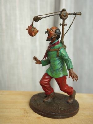 Hand-painted Khuror Kol miniature from Sukumar Roy Abol Tabol