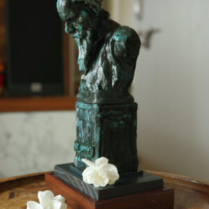 Rabindranath Tagore Bust | Inspired by Ramkinkar Baij | Bengal Heritage Collection 2 Hand-painted Rabindranath Tagore collectible bust inspired by Ramkinkar Baij, mounted on a wooden display base