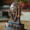 Hand-painted Maa Kalighat Kali resin collectible miniature inspired by Kalighat art and crafted in Kolkata