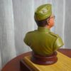netaji 3 Netaji Subhas Chandra Bose hand-painted collectible bust in military uniform with cap and round spectacles