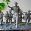 resistance Resistance sculpture inspired by Satyajit Ray's Hirak Rajar Deshe, featuring Udayan Pandit leading the students